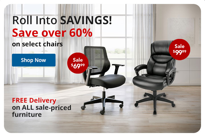 Save over 60% on select chairs