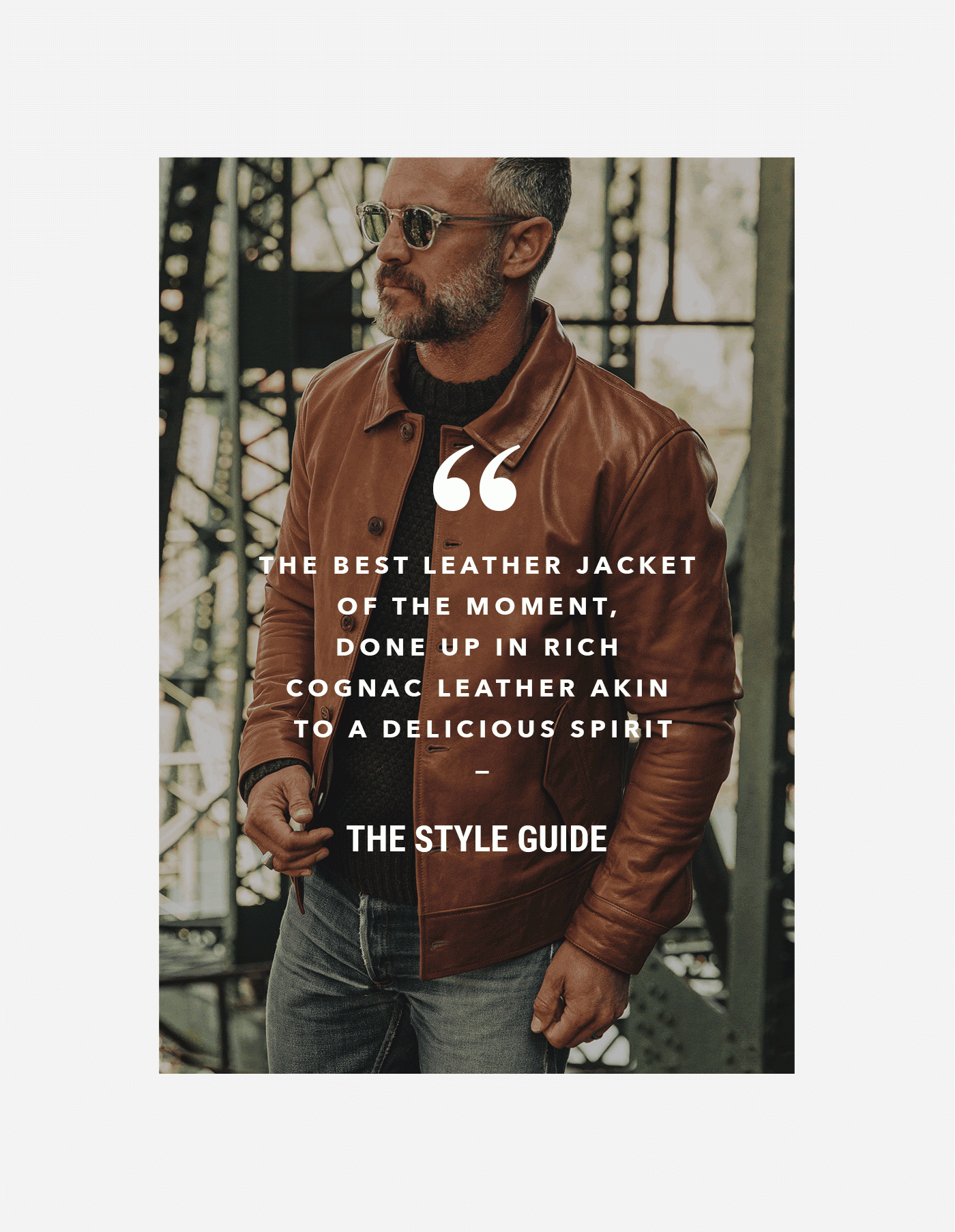 Kind words from The Style Guide, Gear Patrol, and Airows on The Cuyama Jacket in Cognac