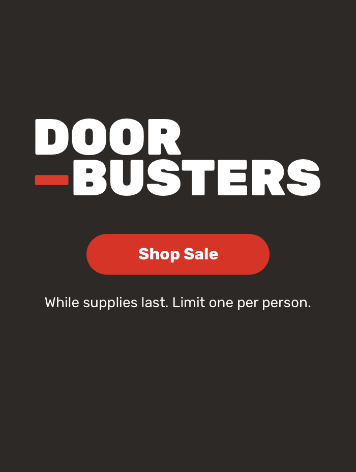 Doorbusters. Shop Sale.