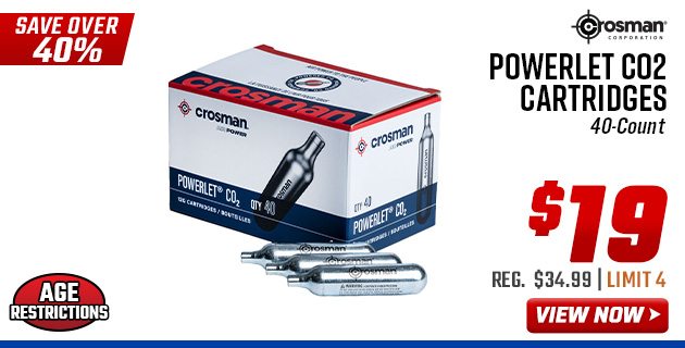 Crosman Powerlet CO2 Cartridges