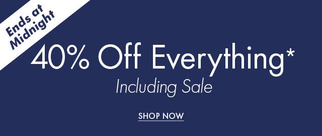 40% off everything including sale MG