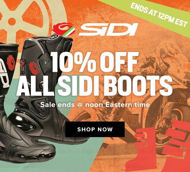 10% Off Sidi Boots - Ends at 12pm EST - Shop Sale