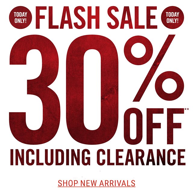 Flash Sale 30% Off
