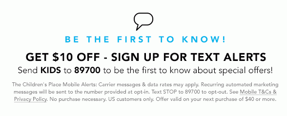 Get $10 Off - Sign Up For Text Alerts