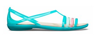 Tropical Teal Women's Crocs Isabella Sandal