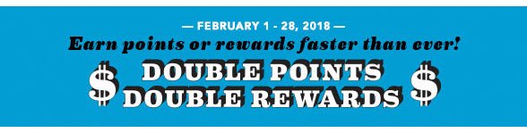 Double Points Double Rewards