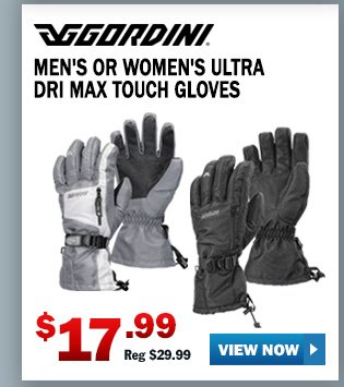 GORDINI MEN'S OR WOMEN'S ULTRA DRI MAX TOUCH GLOVES