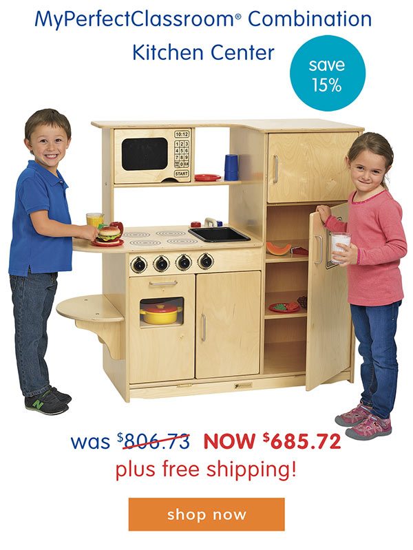 MyPerfectClassroom® Combination Kitchen Center, was $806.73, now $685.72, plus free shipping!