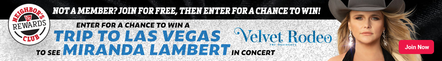 Enter for a chance to win a trip to Las Vegas to see Miranda Lambert in concert