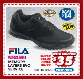 FILA Memory Layers EVO Women's Service Shoes