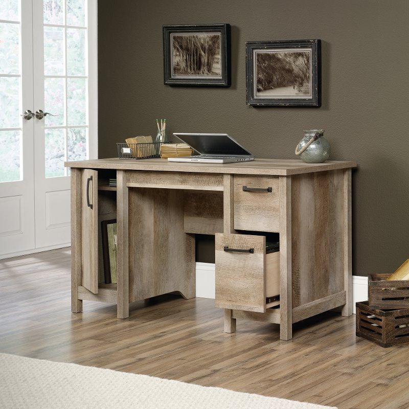 Cannery Bridge Lintel Oak Computer Desk