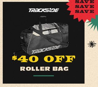 Trackside $40 off roller bag