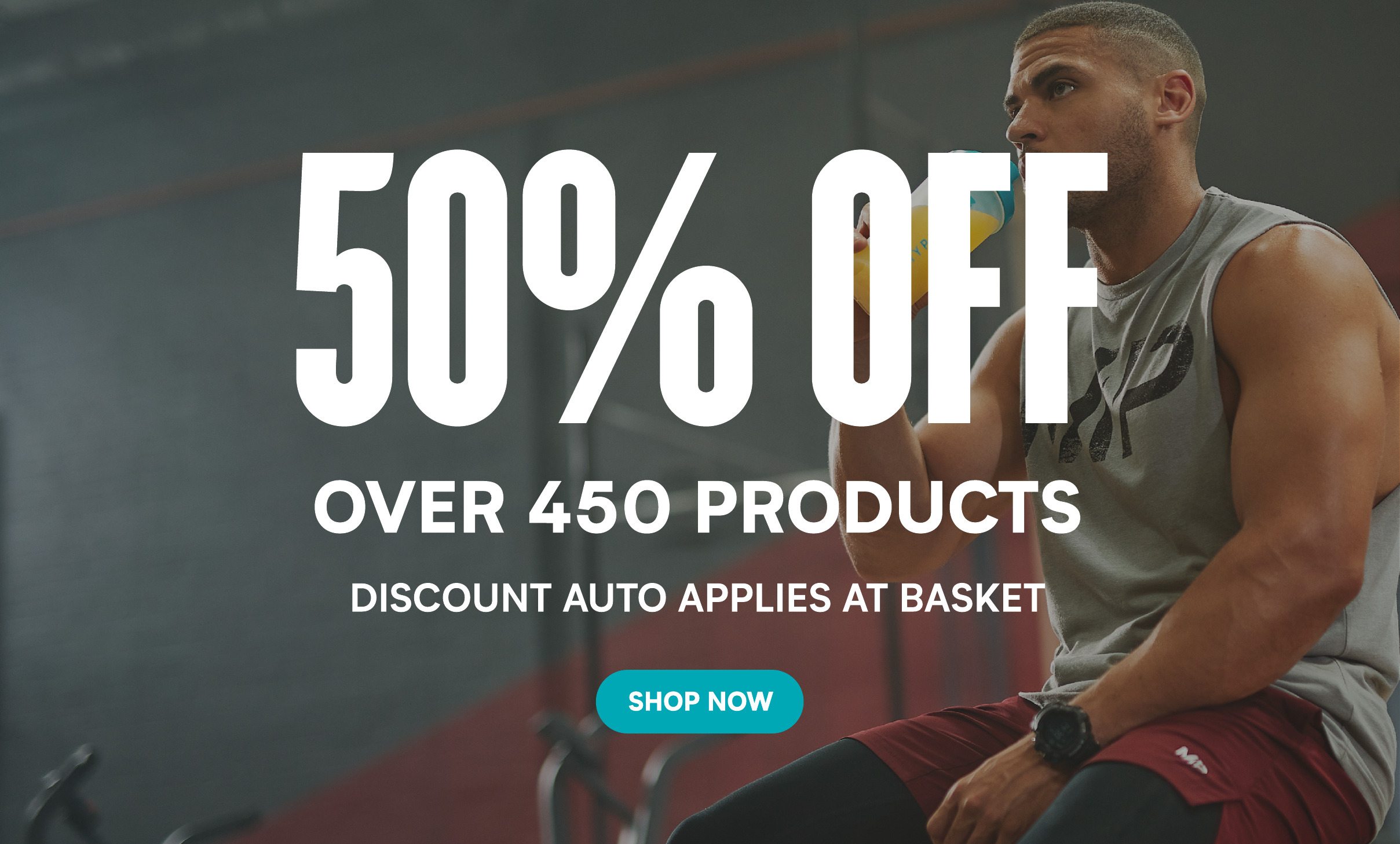 50% off over 450 products