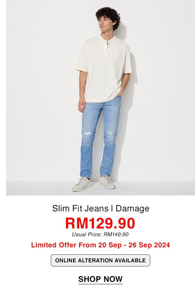 Slim Fit Jeans | Damage