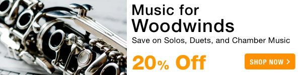20% off Music For Woodwinds Sale - Shop Now >