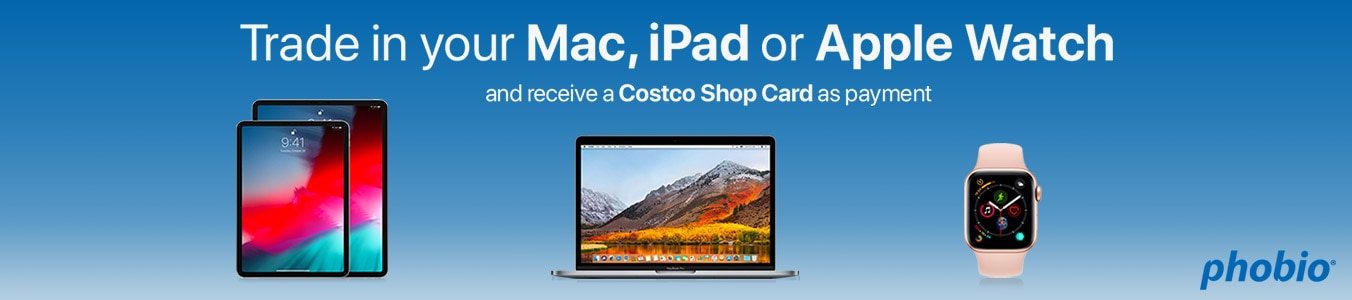 Trade in your Apple Device Receive a Costco Shop Card as payment