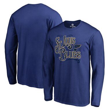 St. Louis Blues Fanatics Branded Hometown Collection Bandstand Long Sleeve T-Shirt - Royal