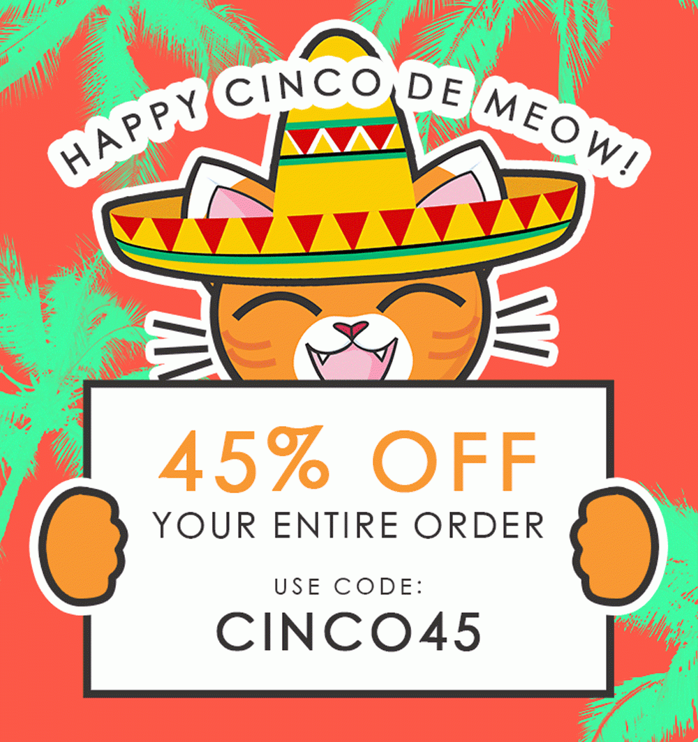 45% Off - Use code: CINCO45