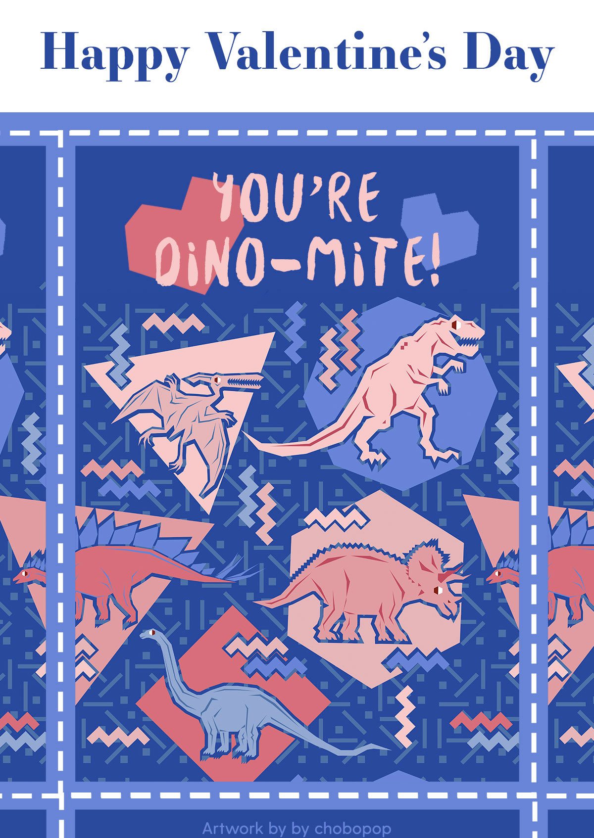 You're Dino-mite! Artwork by chobopop