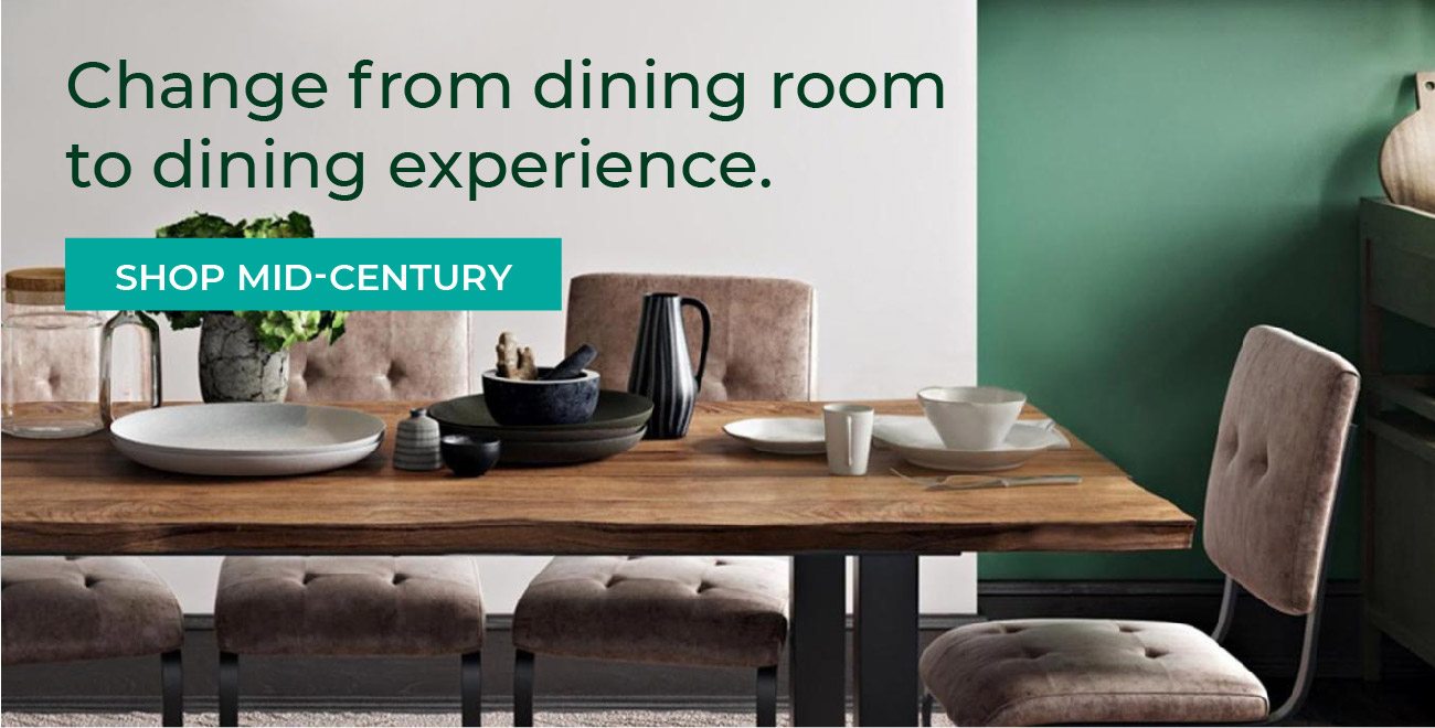 Change from dining room to dining experience. | Shop Mid-Century