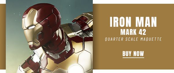 Iron Man Mark 42 Quarter Scale Maquette by Sideshow Collectibles
