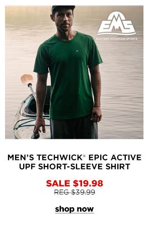 EMS Men's Techwick Epic Active UPF Short-Sleeve Shirt - Click to Shop Now