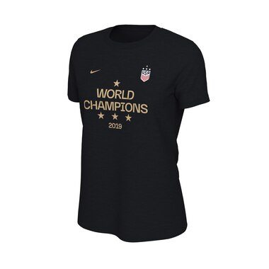 USWNT Nike Women's 2019 FIFA Women's World Cup Champions Podium Performance T-Shirt – Black