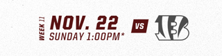 Nov 22 vs Cincinnati Bengals