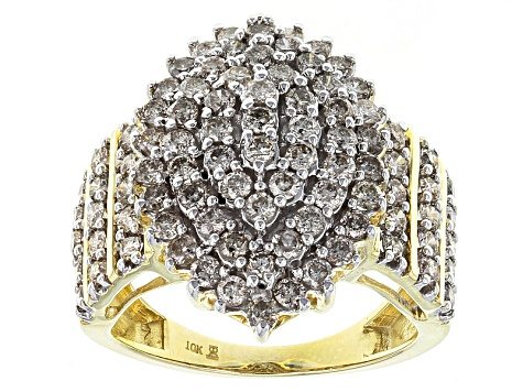 Candlelight Diamond™ 10k Yellow Gold Ring 2.00ctw