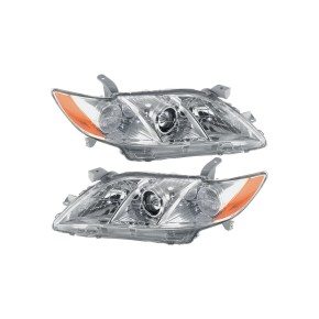 Driver and Passenger Side Headlights, Without bulb(s) - (Base/CE/LE/XLE Models), USA Built