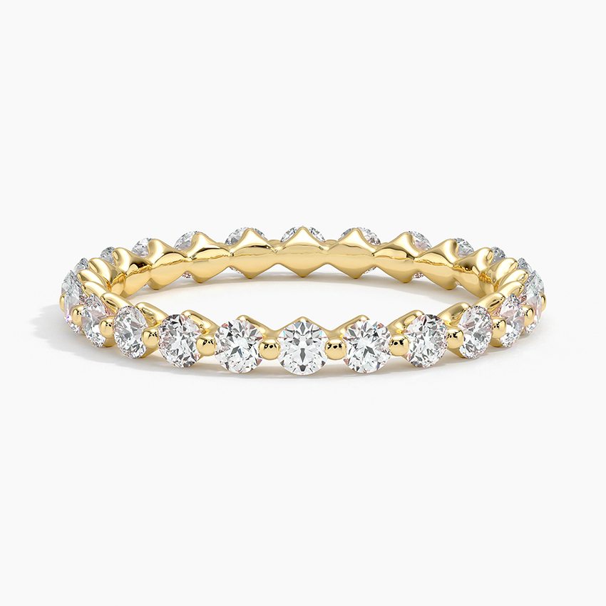 18K Yellow Gold Riviera Eternity Lab Diamond Ring (1 ct. tw.)