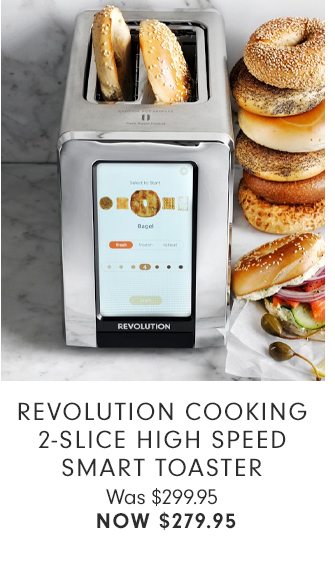 REVOLUTION COOKING 2-SLICE HIGH SPEED SMART TOASTER - NOW $279.95