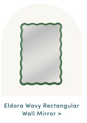 Eldora Wavy Rectangular Wall Mirror