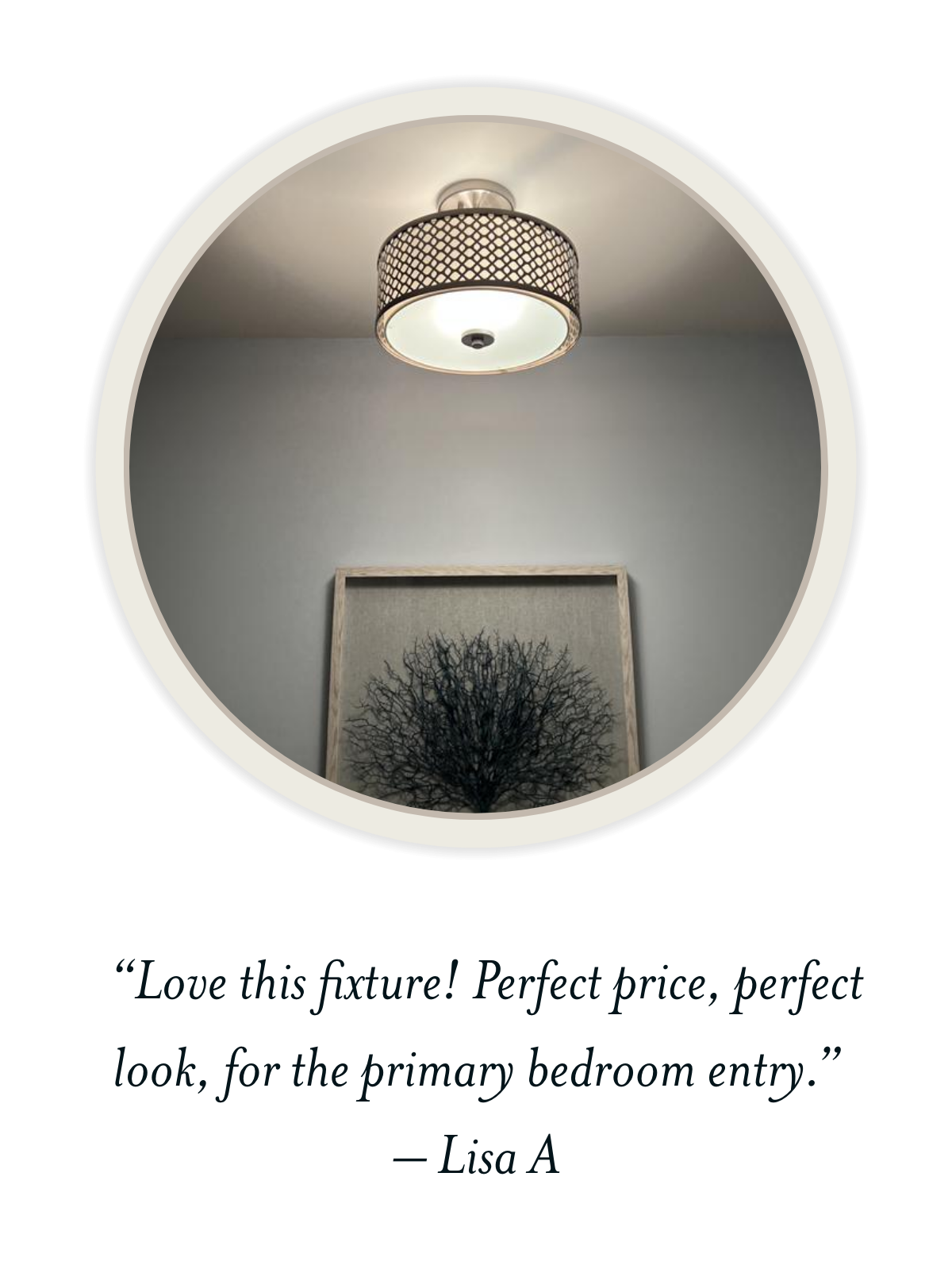 Trade Winds Hutchins Drum Semi-Flush Mount Ceiling Light in Brushed Nickel