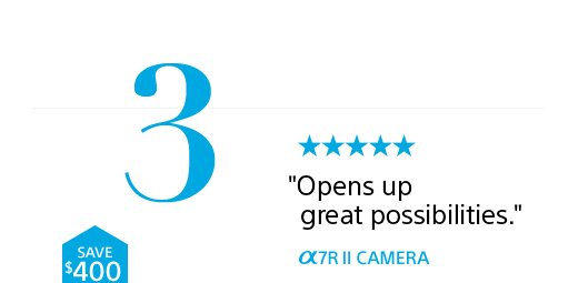 "Opens up great possibilities." | α7RII CAMERA