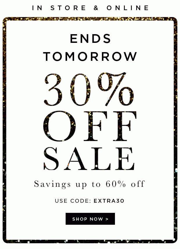 Additional 30% Off Sale - Savings up to 60% off | USE CODE: EXTRA30 - Through January 7