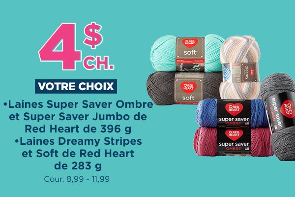 Your Choice: Red Heart Yarn