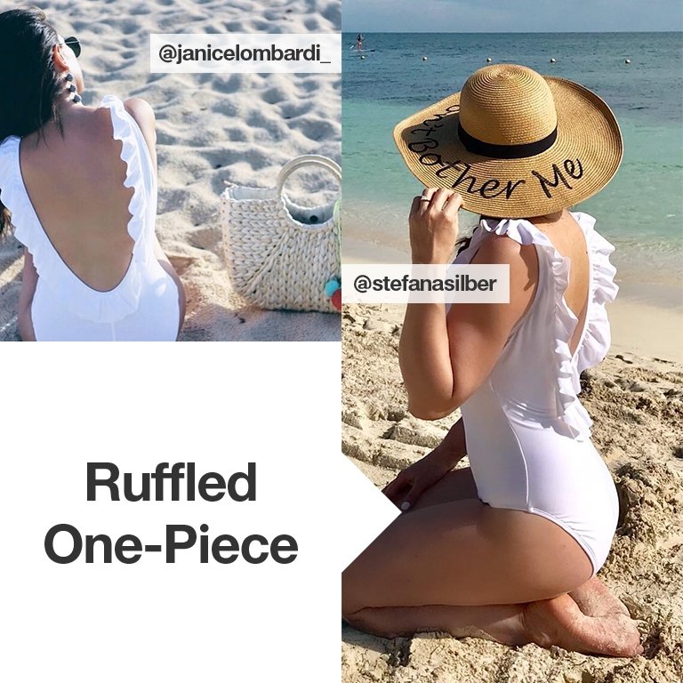 ruffled one piece