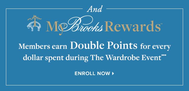 MY BROOKS REWARDS | ENROLL NOW