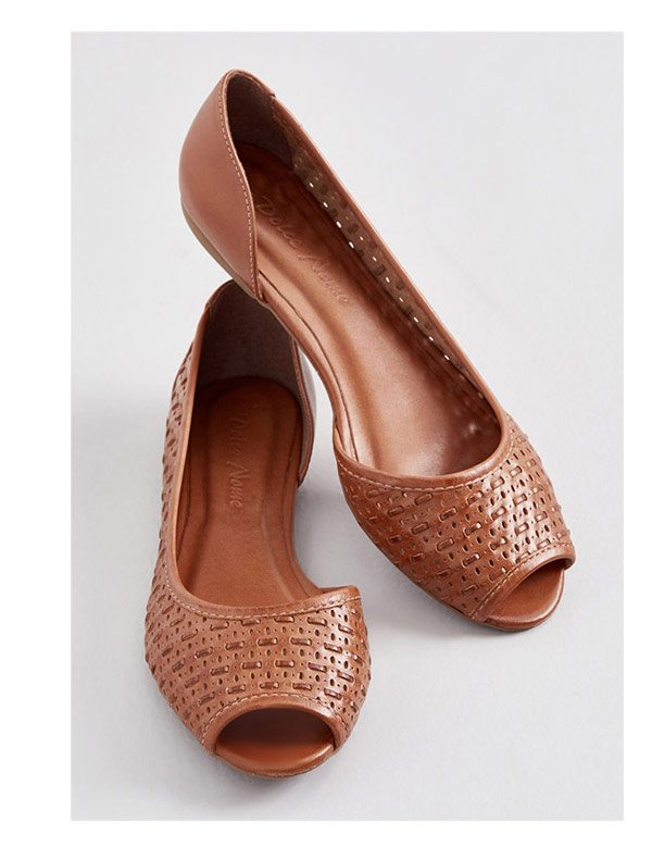 Decidedly Delightful Leather Flat