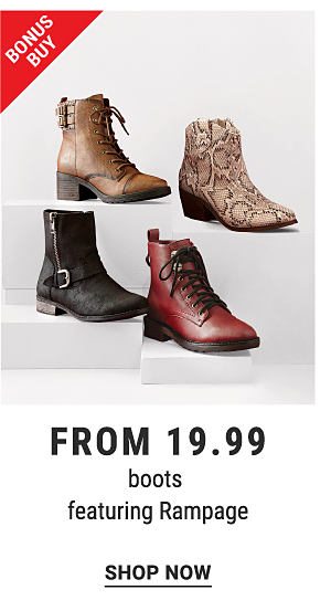 Bonus Buy - Boots featuring Rampage from $19.99. Shop Now.