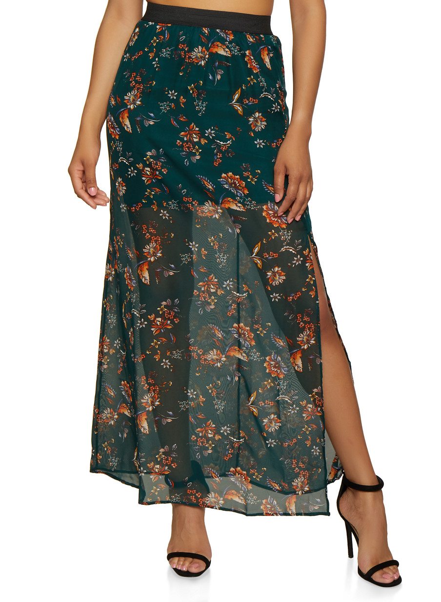 Floral Maxi Skirt