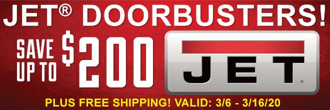 Jet Doorbusters! Save Up To $200 Plus Free Shipping Valid 3/6 - 3/16!