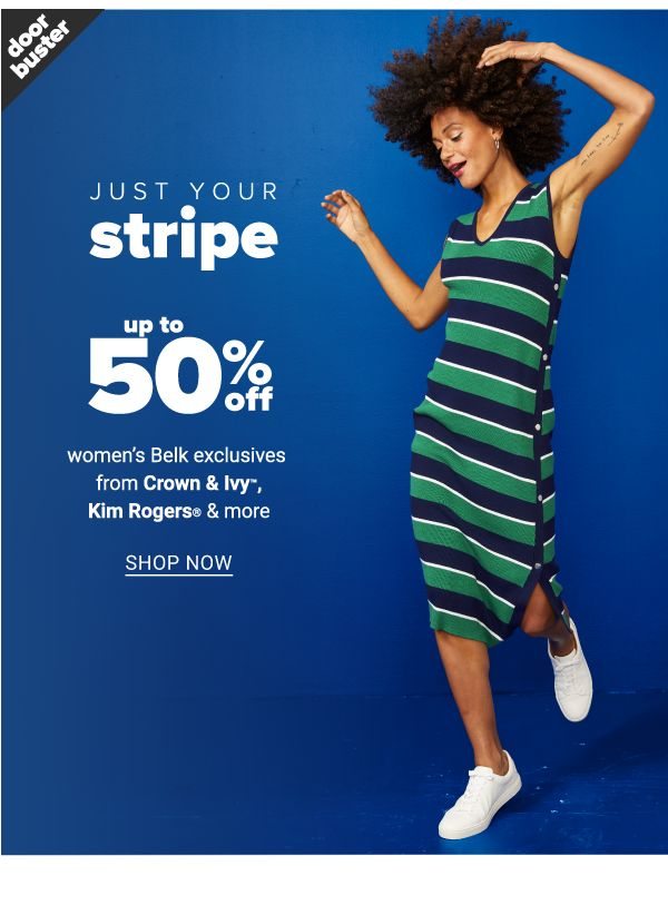 Up to 50% off women's belk exclusives from Crown&Ivy, Kim Rogers and more - Shop Now