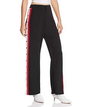 Bardot Side-Stripe Snap Pants