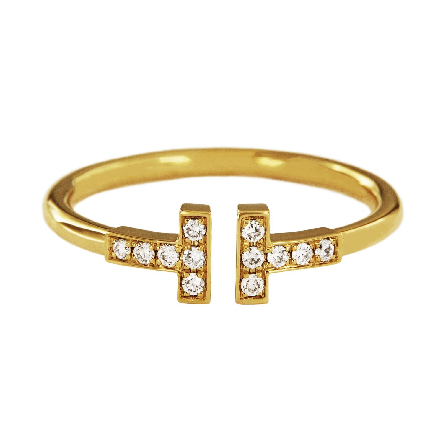 Image of Tiffany & Co. 18k Yellow Gold Diamond Ring