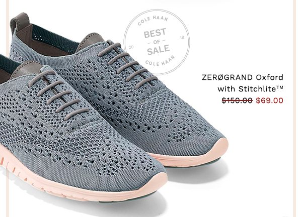 Zerogrand Oxford with StitchliteTM $69.00