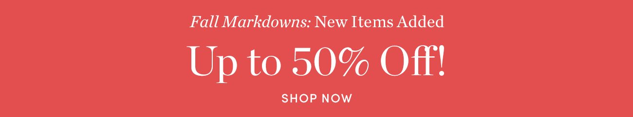 Fall Markdowns