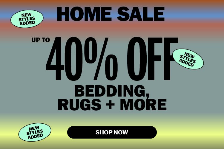 ENDS TODAY Up to 40% Off Bedding, Rugs + More