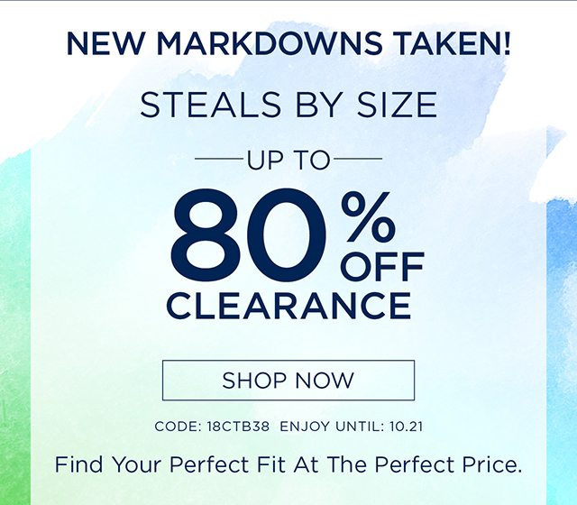 Steals By Size Up To 80% Off Clearance - Shop Now